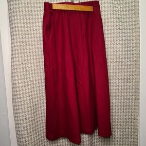 Vintage Koret deep red A line skirt